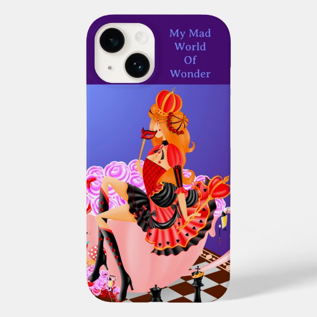 Queen of hearts on a Bed of Roses  Case-Mate iPhone Case (Back)