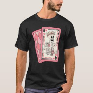 Queen Of Hearts Playing Card Game Valentines Day T-Shirt
