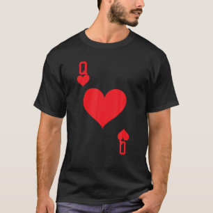 Queen Of Hearts Playing Card Halloween Costume T-Shirt