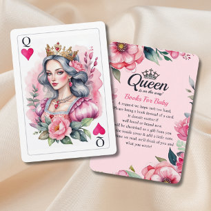 Queen Of Hearts Playing Card Pink Books For Baby