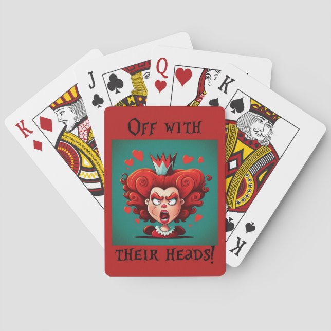  Queen of Hearts Playing Cards (Back)