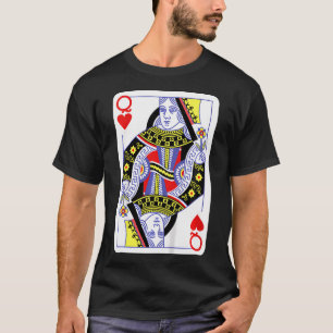 Queen Of Hearts Playing Cards Halloween Costume Ca T-Shirt