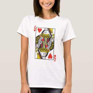 Queen of Hearts Playing Cards T-Shirt