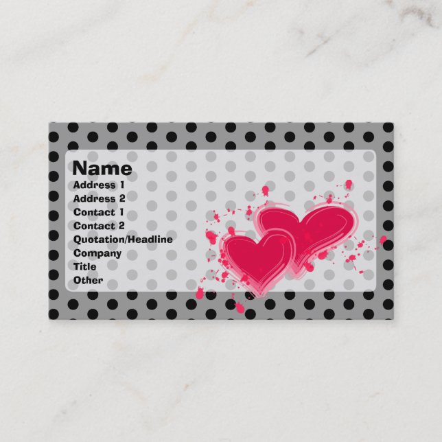 Queen of Hearts Profile Card (Front)