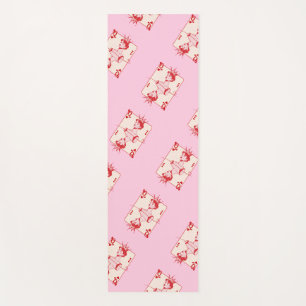 Queen of Hearts Red and Pink Yoga Mat