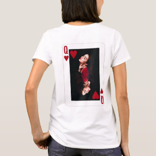 Queen of Hearts Red Photo Business Hairdresser  T-Shirt