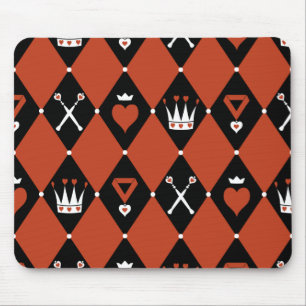 Queen of Hearts Royal Motifs Mouse Pad