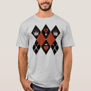 Queen of Hearts Royal Motifs T-Shirt