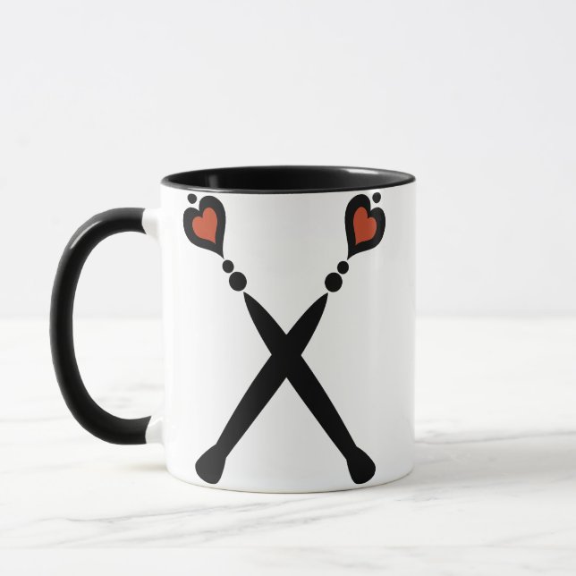 Queen of Hearts Sceptres Mug (Left)