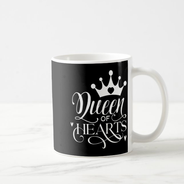Queen Of Hearts Strong Woman Valentines Day _1  Coffee Mug (Right)