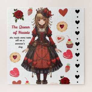 Queen of Hearts Tarts Valentine's Jigsaw Puzzle