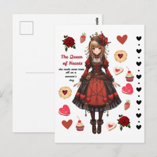 Queen of Hearts Tarts Valentine's Postcard