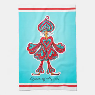 Queen of Hearts  Tea Towel