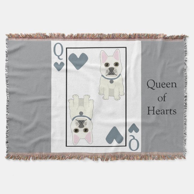 Queen of Hearts Throw Blanket (Front)