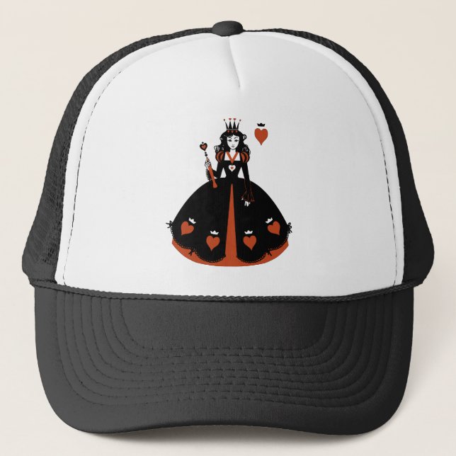 Queen of Hearts Trucker Hat (Front)