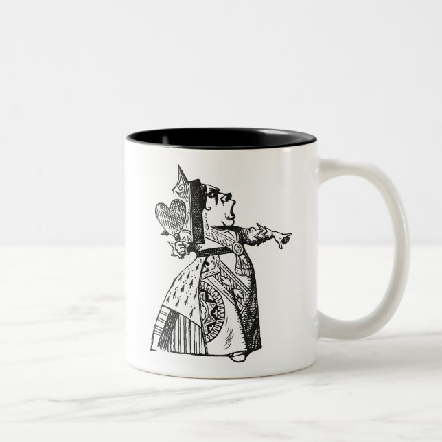 Queen of Hearts Two-Tone Coffee Mug (Right)