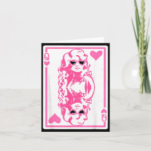 Queen Of Hearts Valentines Day  Card