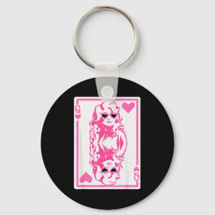 Queen Of Hearts Valentines Day Key Ring