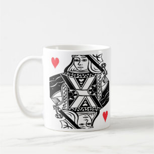 Queen of Hearts Vector Graphic Mug