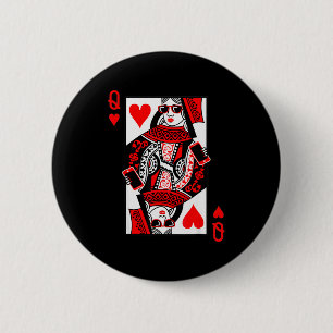 Queen Of Hearts - Vintage Valentines Day Costume 6 Cm Round Badge
