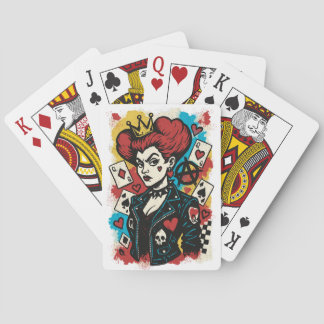 Queen of Hearts Wonderland Villain Playing Cards