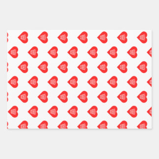 Queen of hearts Wrapping Paper Flat Sheet Set