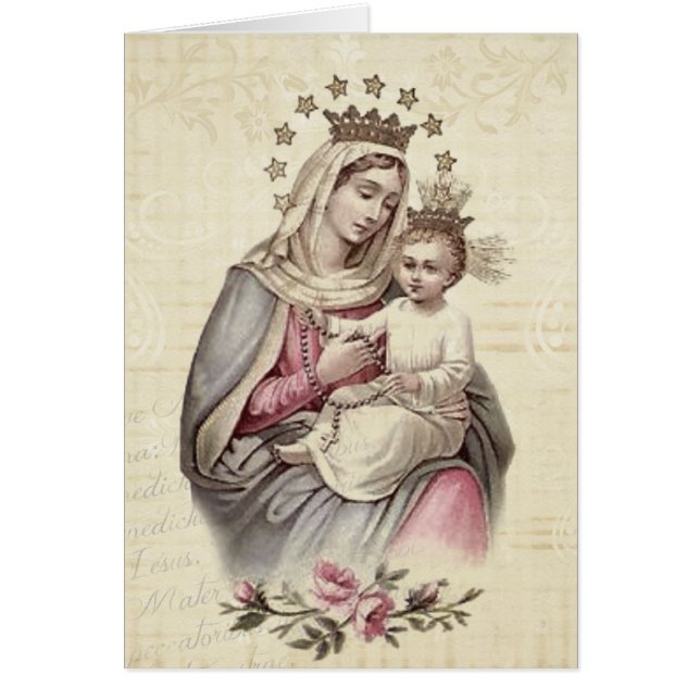 Queen of Heaven Blessed Virgin Mary Baby Jesus (Front)
