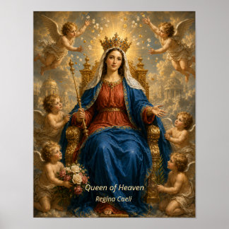 Queen of Heaven of the Blessed Virgin Mary Art Poster