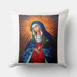Queen of Heaven Original Painting restored Poster Cushion