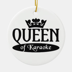 Queen of Karaoke ornament