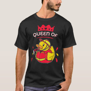 Queen Of Mums Fire Brigade Duck Alles Gute Zum Mut T-Shirt