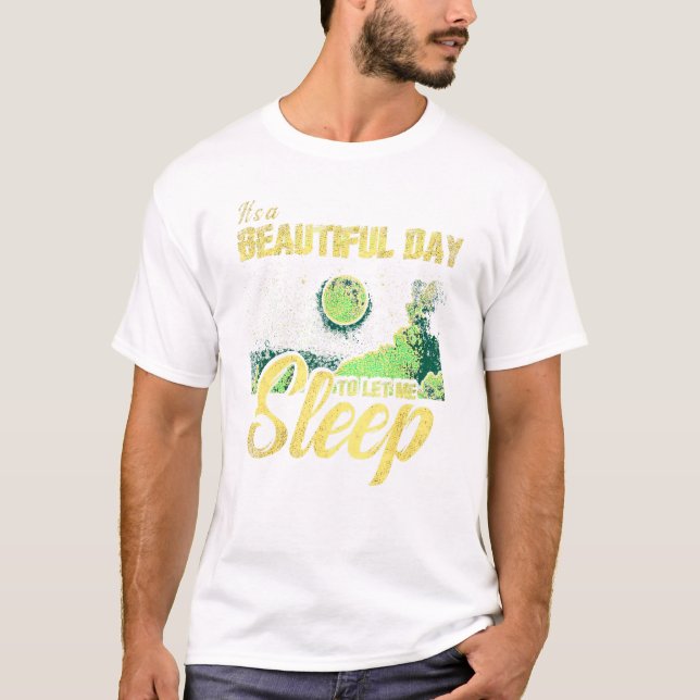 Queen Of Naps Its A Beautiful Day To Let Me Sleep T-Shirt (Front)