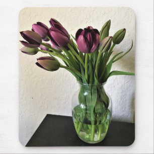 Queen of Night Tulips Mouse Pad