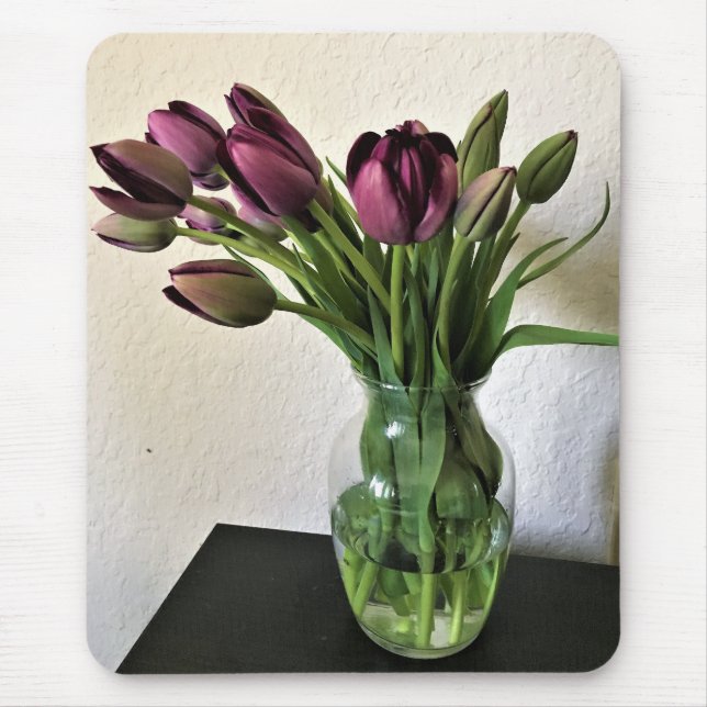 Queen of Night Tulips Mouse Pad (Front)