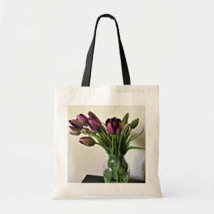 Queen of Night Tulips Tote Bag