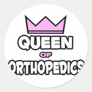 Queen of Orthopaedics Classic Round Sticker
