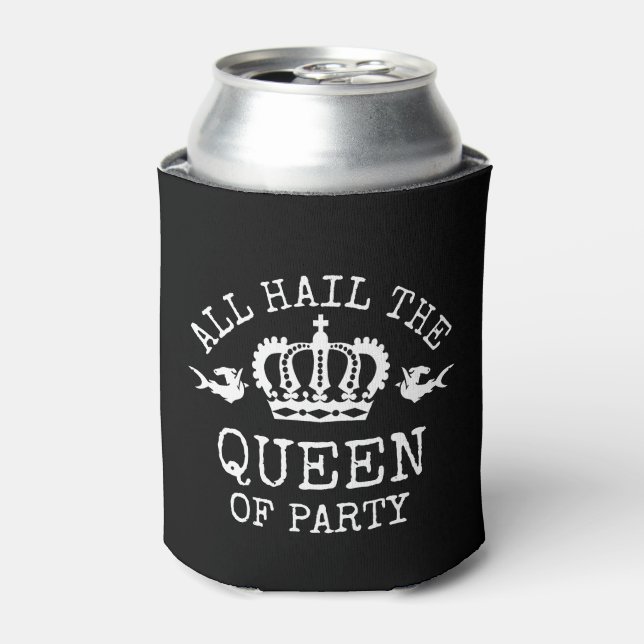 Queen of Party Can Cooler (Can Front)