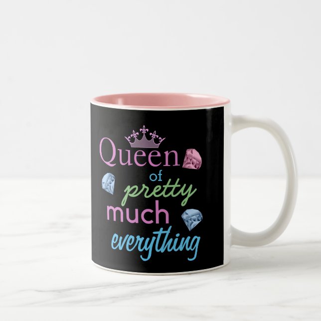 "Queen of Pretty Much Everything" Two-Tone Coffee Mug (Right)