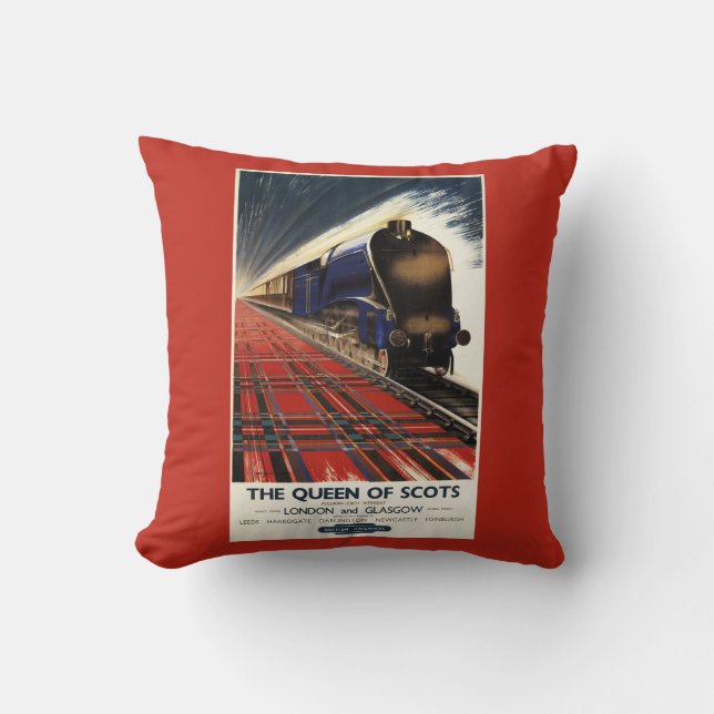 Queen of Scots Pullman Train Cushion (Front)
