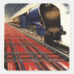 Queen of Scots Pullman Train Square Sticker