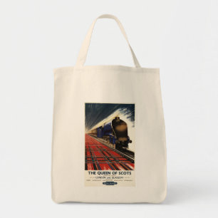 Queen of Scots Pullman Train Tote Bag