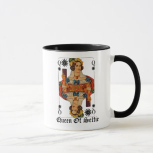 Queen of selfie funny card cover mug