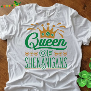 Queen of Shenanigans St. Patrick's Day T-Shirt