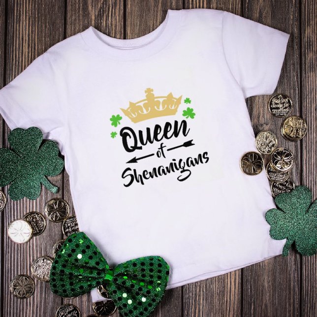 Queen of Shenanigans St. Patrick's Day T-Shirt (Creator Uploaded)