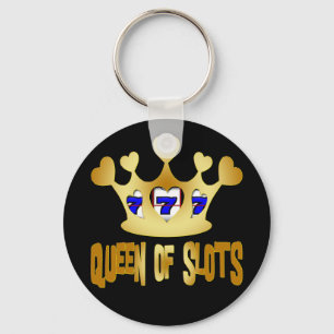 QUEEN OF SLOTS KEY RING