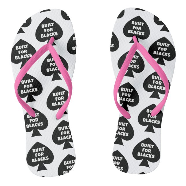 Queen of Spades Built for Blacks Thongs (Footbed)