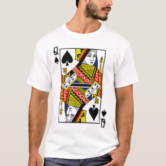 Queen of Spades  Card Suit Halloween Costume Poker T-Shirt