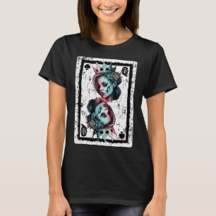 Queen Of Spades Gothic Card Game Halloween Creepy T-Shirt