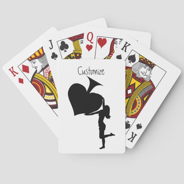 Queen of Spades Holding Black Ace Thunder_Cove Playing Cards (Back)