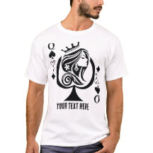 Queen of Spades playing card symbol with elegant